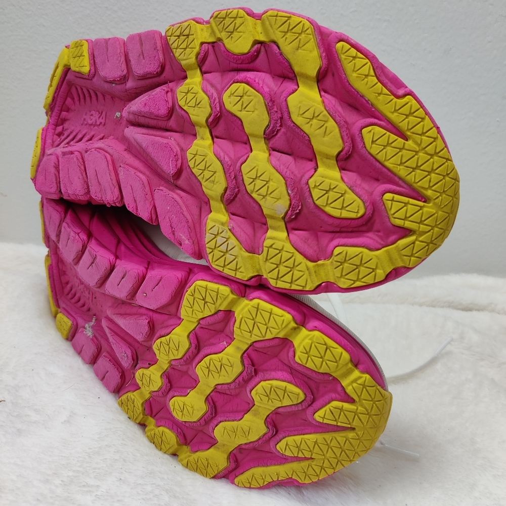 HOKA One Rincon 3 Womens 8.5B White Pink Running Shoes 1119396 - Picture 11 of 13
